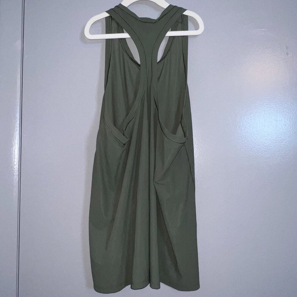 Athleta Olive Green Racerback Tank Top Size M - Picture 4 of 5